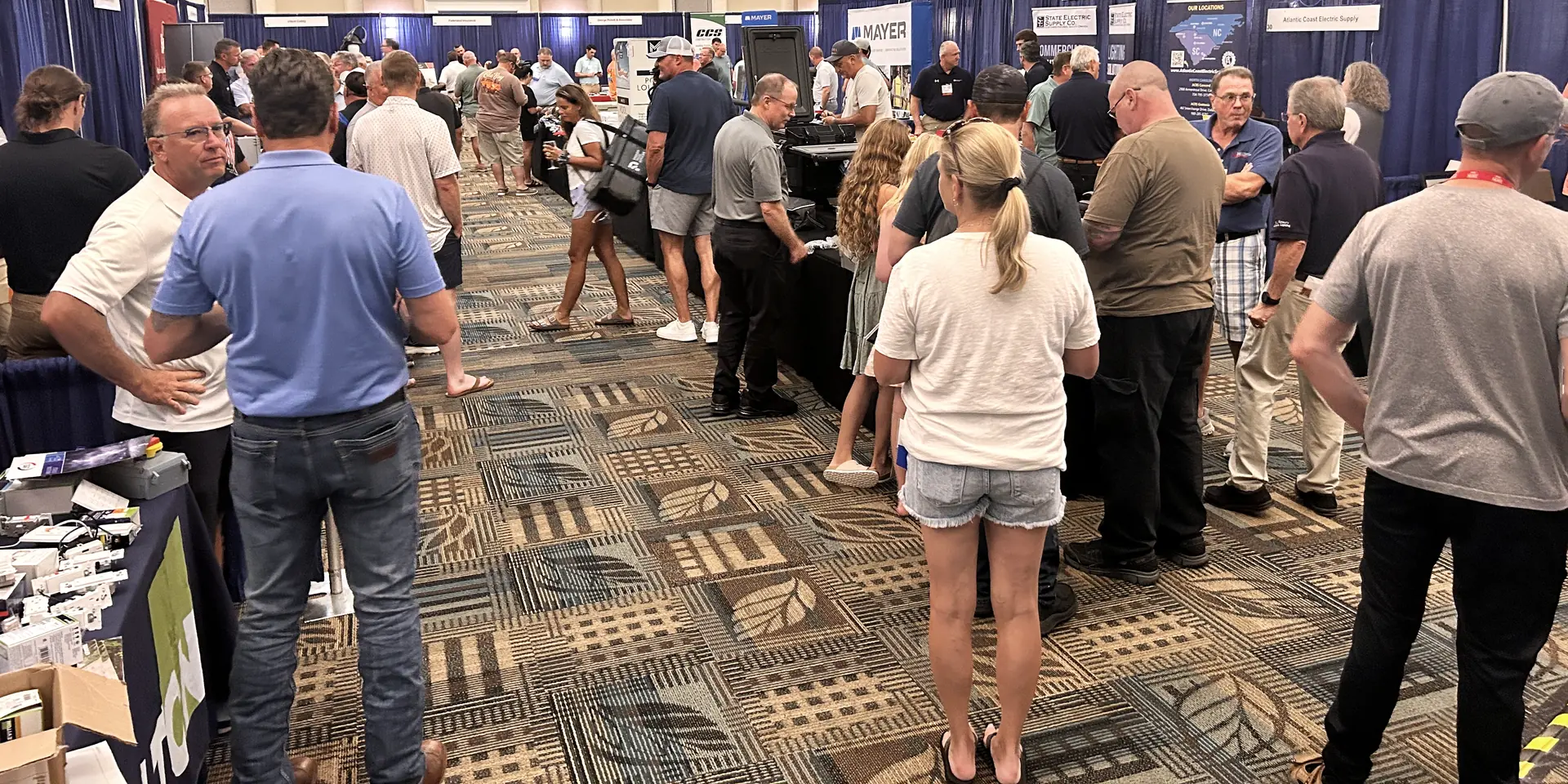 The busy NCAEC trade show floor